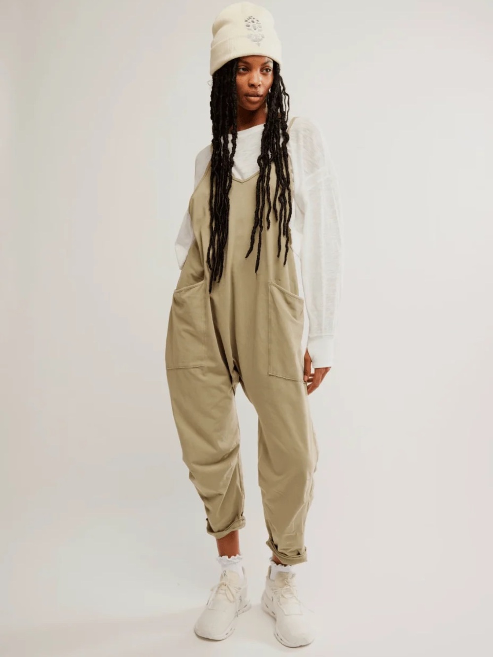 FP MOVEMENT Hot Shot Onesie Sage Stone Khaki NWT Jumpsuit Romper